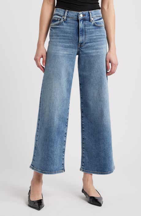 FRAME Le Pixie High Waist Slim Palazzo Jeans