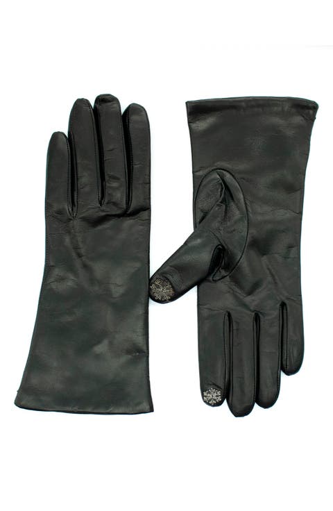 Tech Cashmere Lined Nappa Leather Gloves
