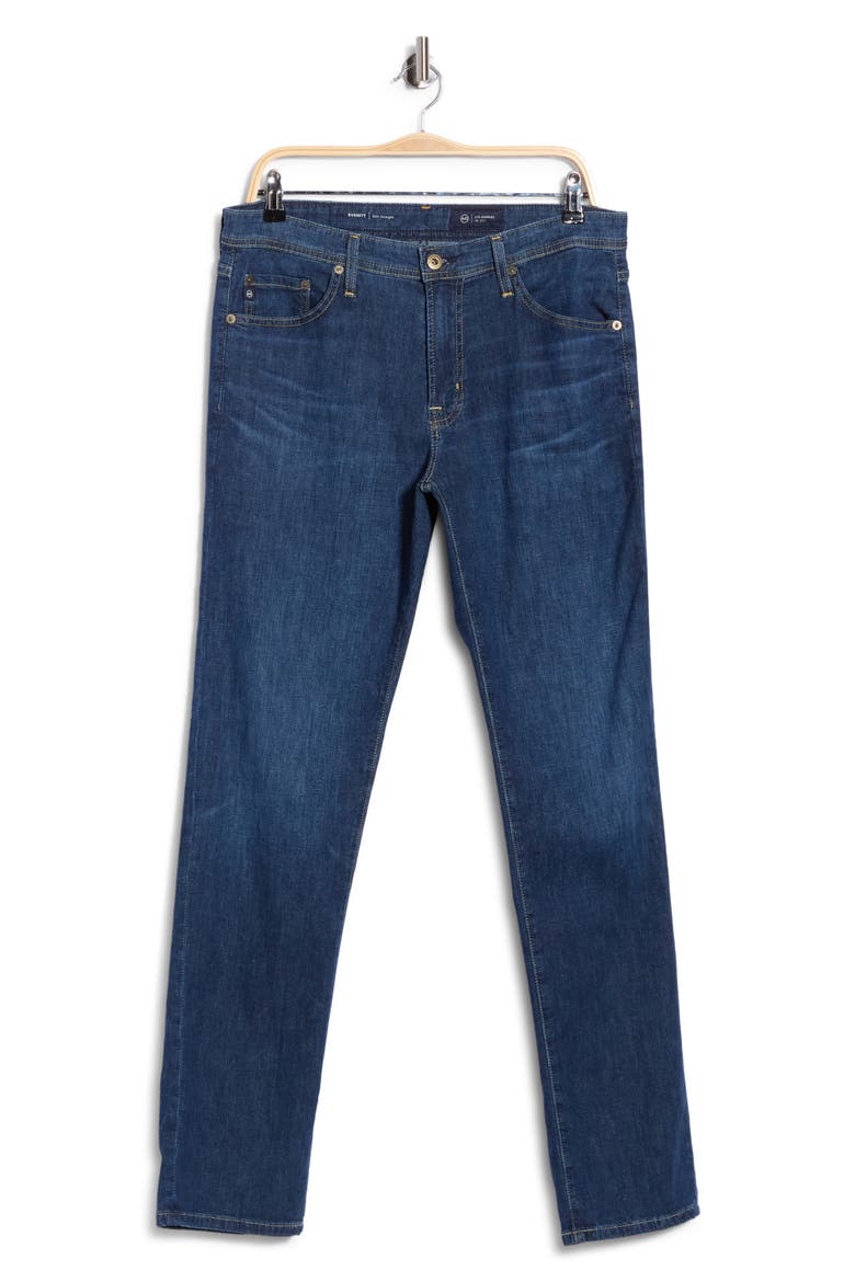 Everett Slim Straight Jeans, Main, color, HILLSIDES