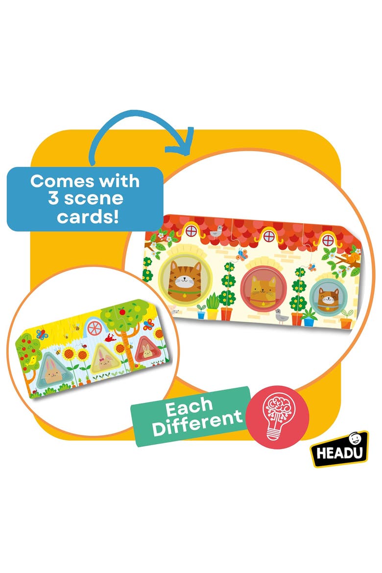Progressive Babies Montessori Wooden Shapes & Colors Matching Game, Alternate, color, Multicolored