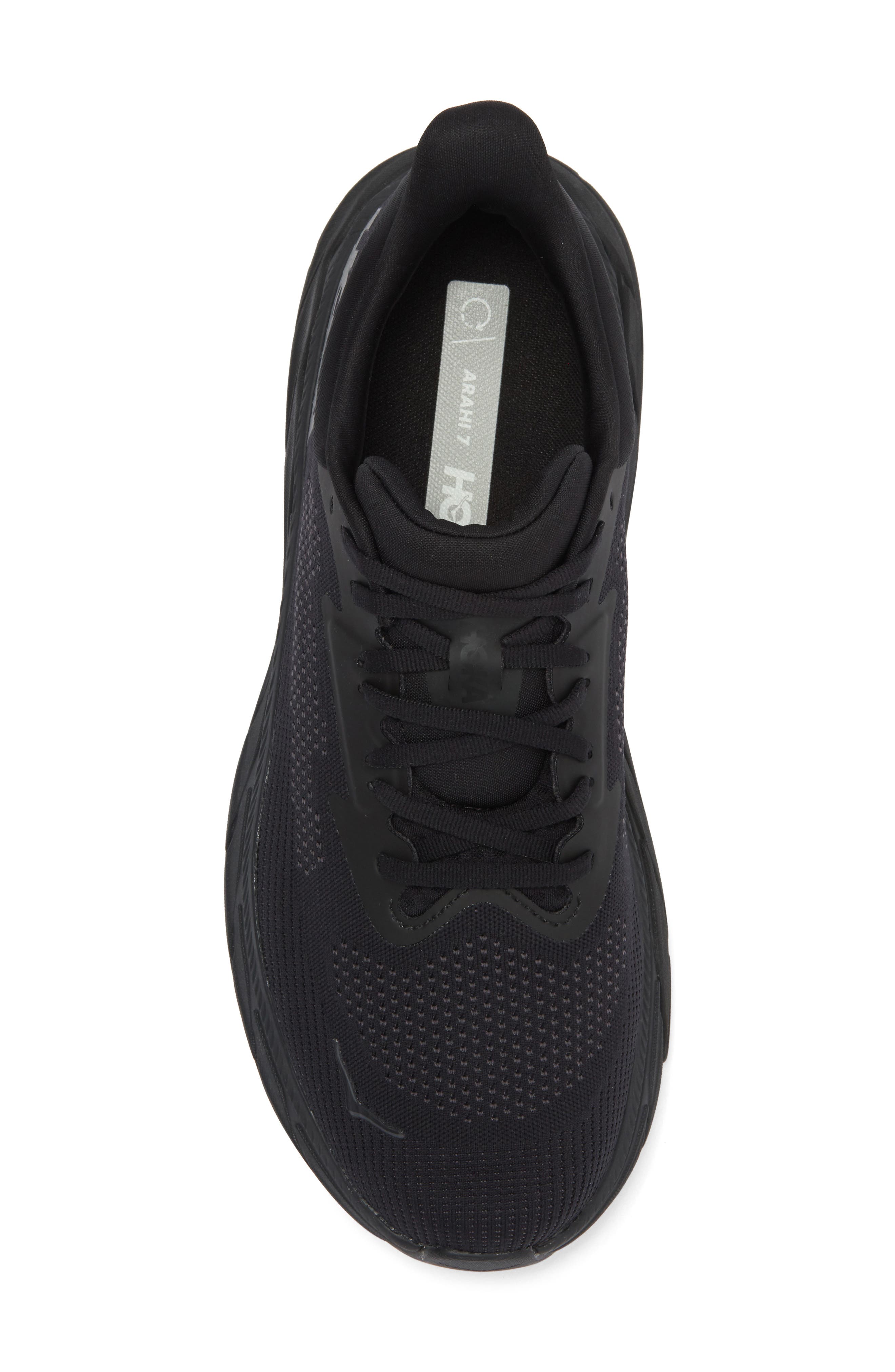 HOKA Arahi 7 Running Shoe, Alternate, color, Black / Black
