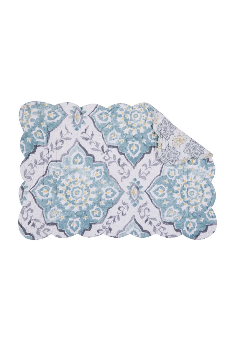 Harlan Placemats Set of 6, 13" x 19", Alternate, color, Blue