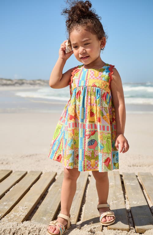 Next Kids' Print Cotton Seersucker Sundress