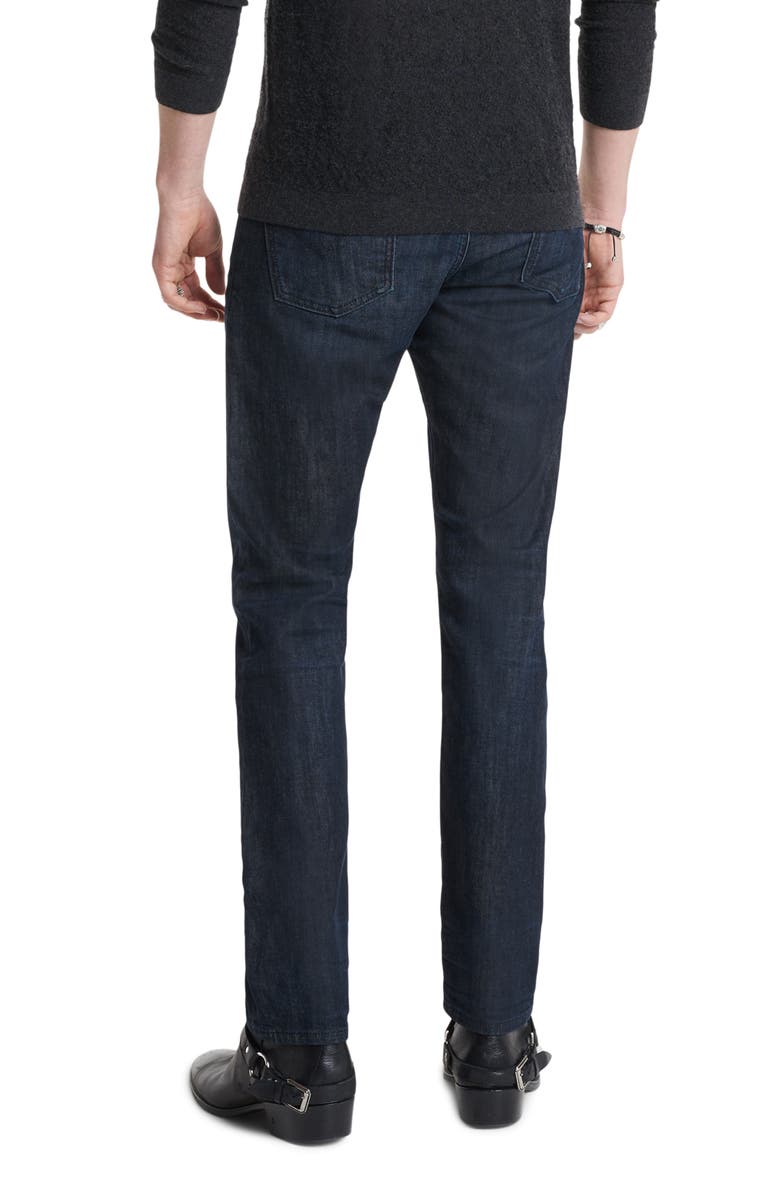 John Varvatos J702 Ferris Slim Fit Stretch Selvedge Jeans, Alternate, color, 