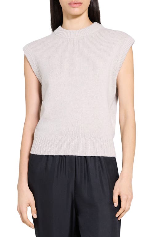 Theory Relaxed Cashmere & Wool Sweater Vest In Gray