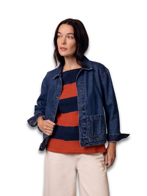Boxy Patch Pocket Denim Jacket