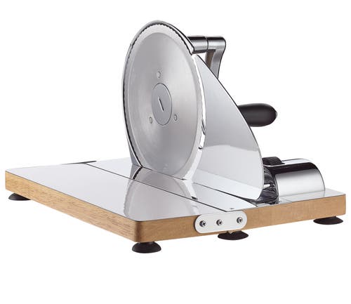 Zassenhaus Vintage Bread Slicer, Hand Crank Home Bread Slicer, 11.75" X 8", Chrome In Silver