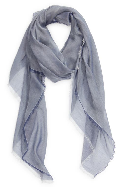 Nordstrom Modal & Silk Scarf In Navy