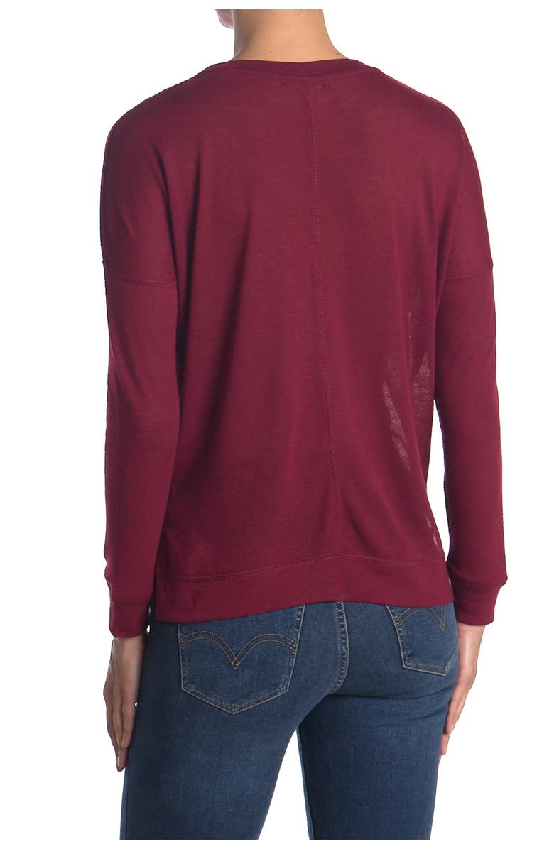 David Lerner Hi-Lo Knit Pullover, Main, color, 