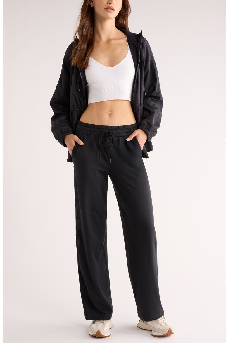 Zella Move In Mid Rise Straight Leg Sweatpants (Women) | Nordstrom