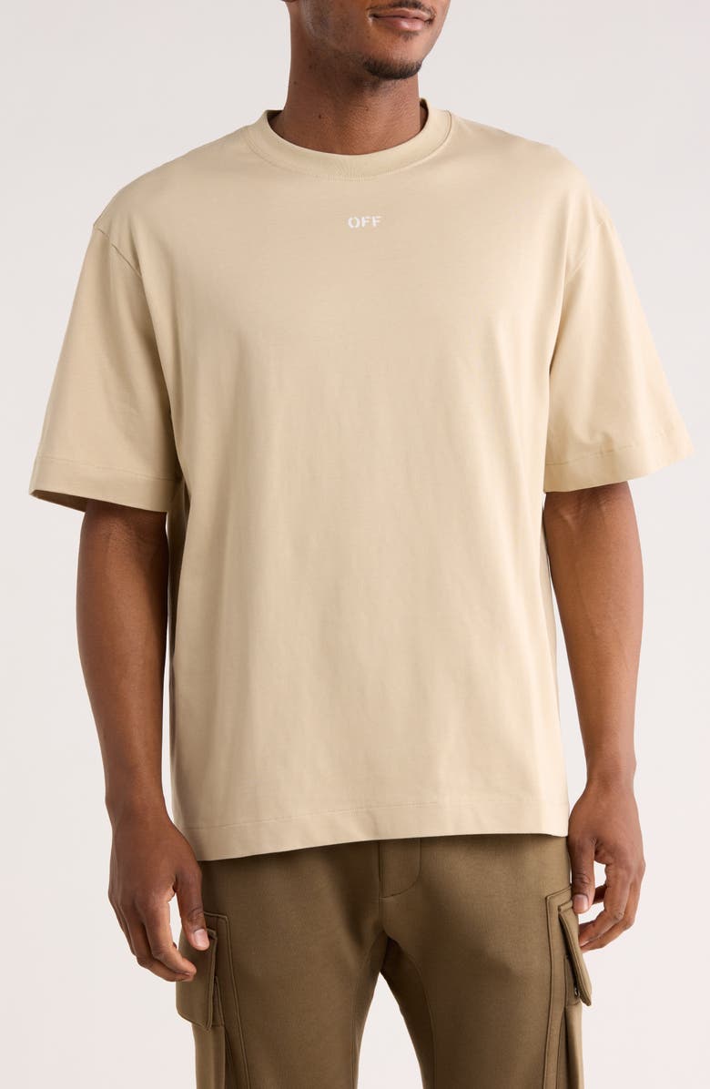 Off-White Arrow Skate Graphic T-Shirt, Main, color, Brown Rice-White