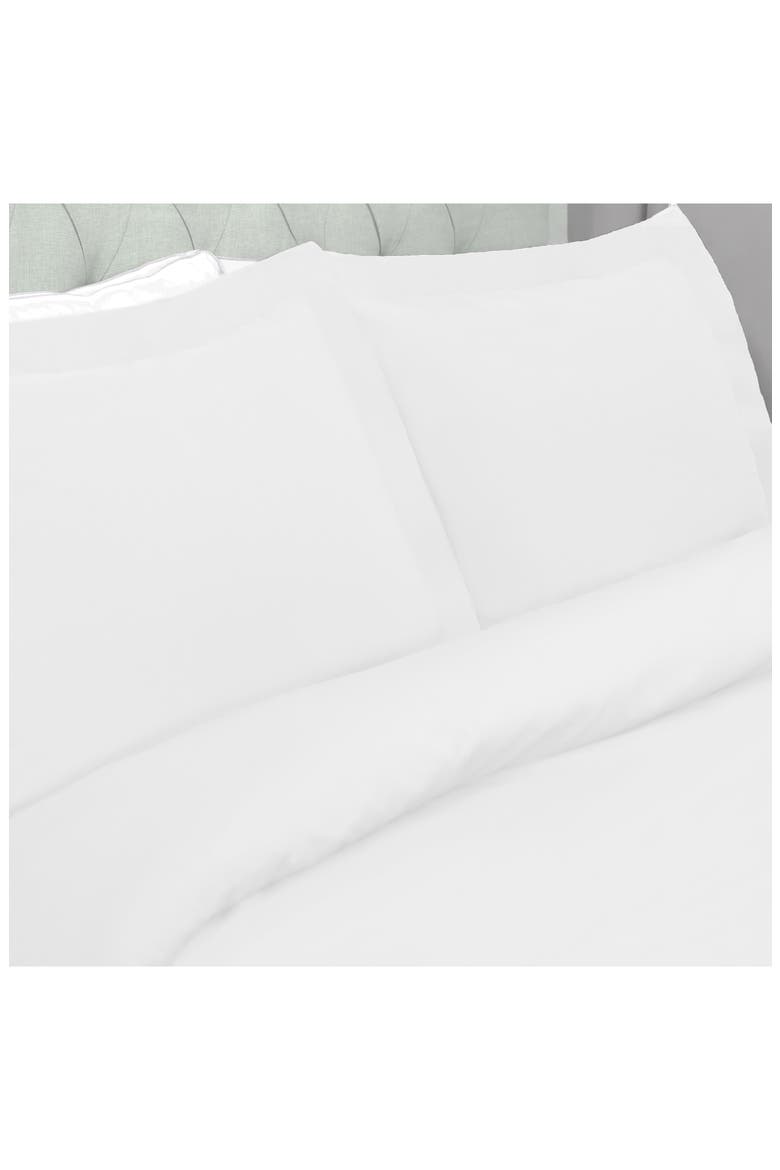 Solid 300 Thread Count Sateen Duvet Cover & Shams Set, Alternate, color, WHITE