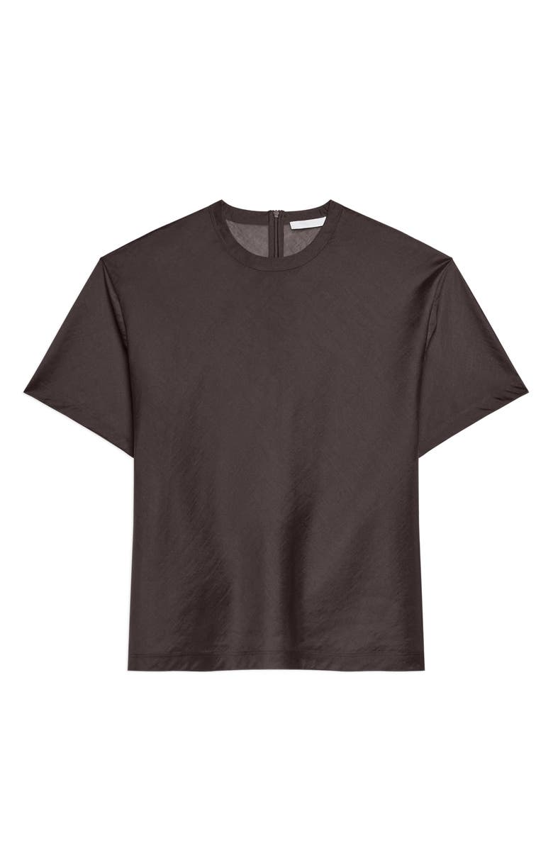 Helmut Lang Sheer Tie Waist T-Shirt, Alternate, color, 