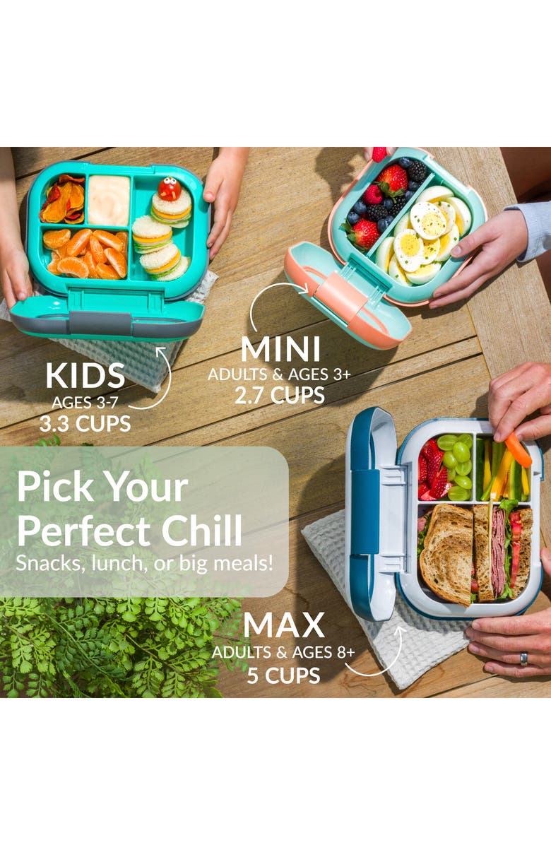 BENTGO Chill Leak-Proof Lunch Box, Alternate, color, Clay Green/ Gray