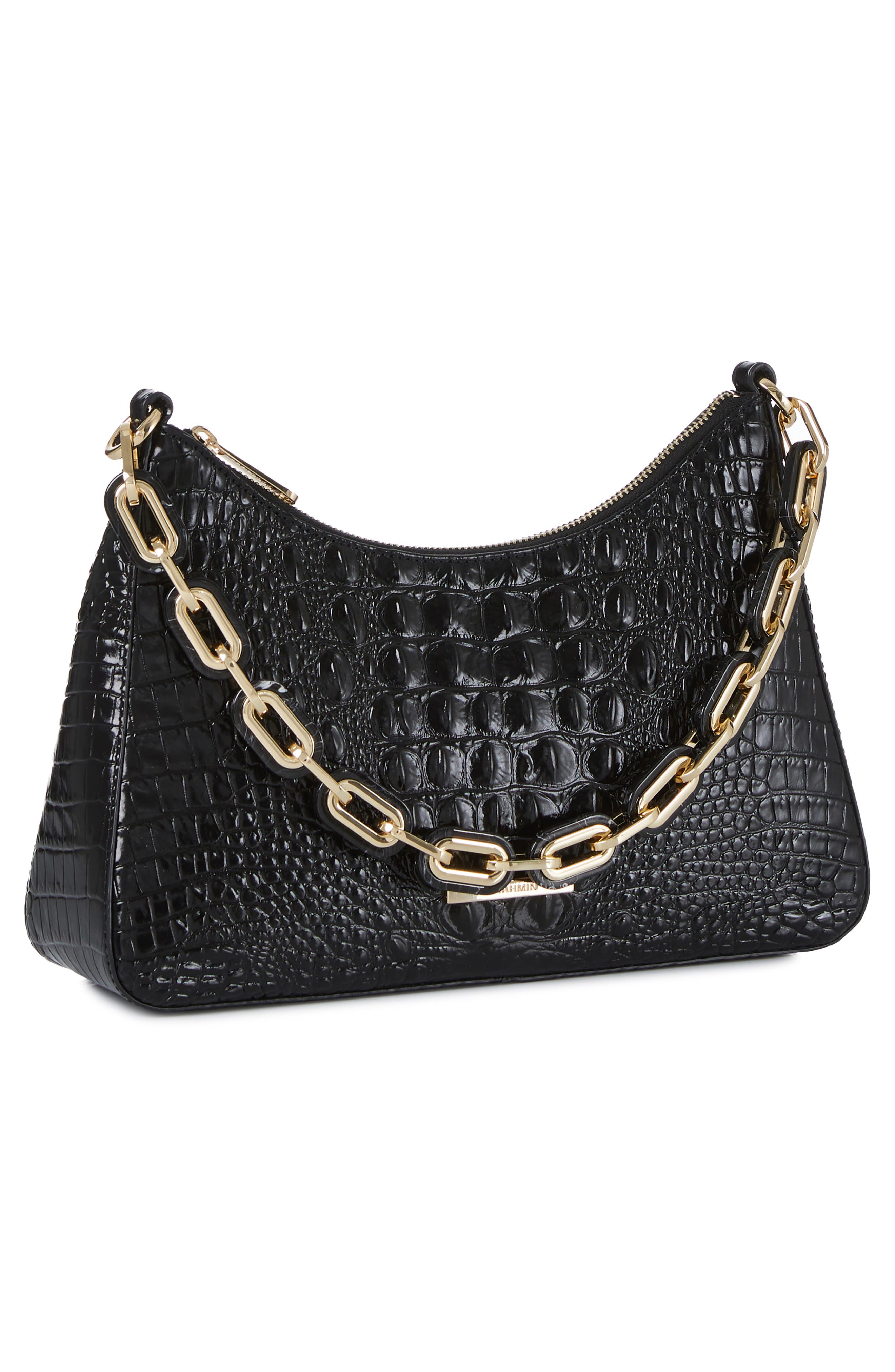 Brahmin Mod Esme Croc Embossed Shoulder Bag, Alternate, color, 