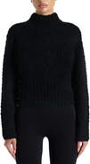 Naked Wardrobe Turtleneck Bouclé Sweater