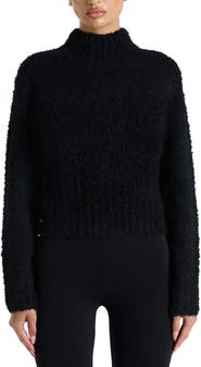 Naked Wardrobe Turtleneck Bouclé Sweater