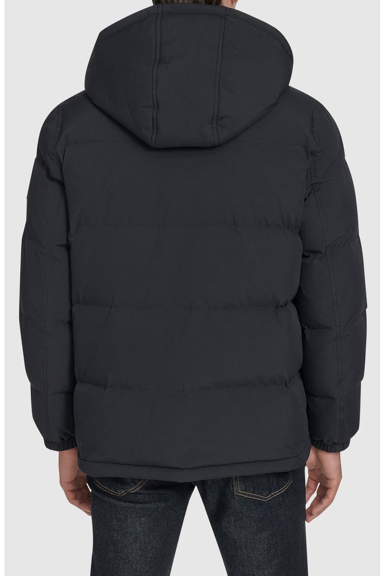Quilted Hooded Jacket, Alternate, color, INK