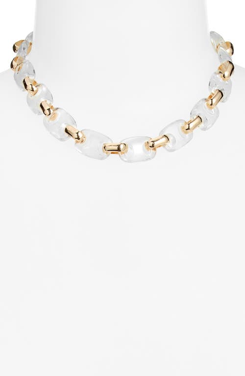 Open Edit Mariner Resin Link Collar Necklace