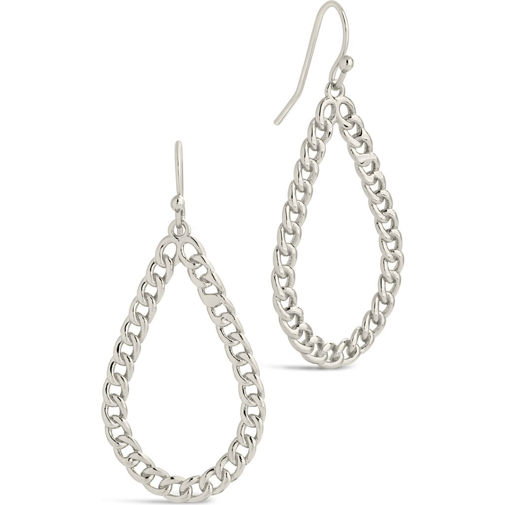Sterling Forever Nikole Chainlink Teardrop Dangle Earrings