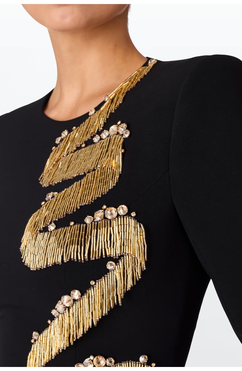 Jenny Packham Liberty maxi dress, Alternate, color, Liquorice