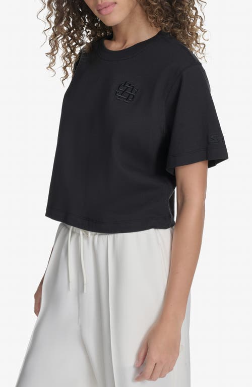 Starter Short Sleeve Crop T-shirt In Black