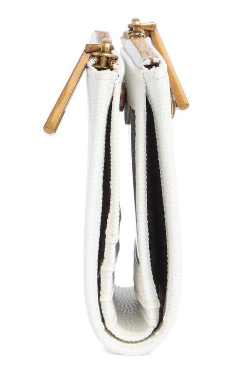 Kurt Geiger London Shoreditch Pebbled Leather Wallet In White