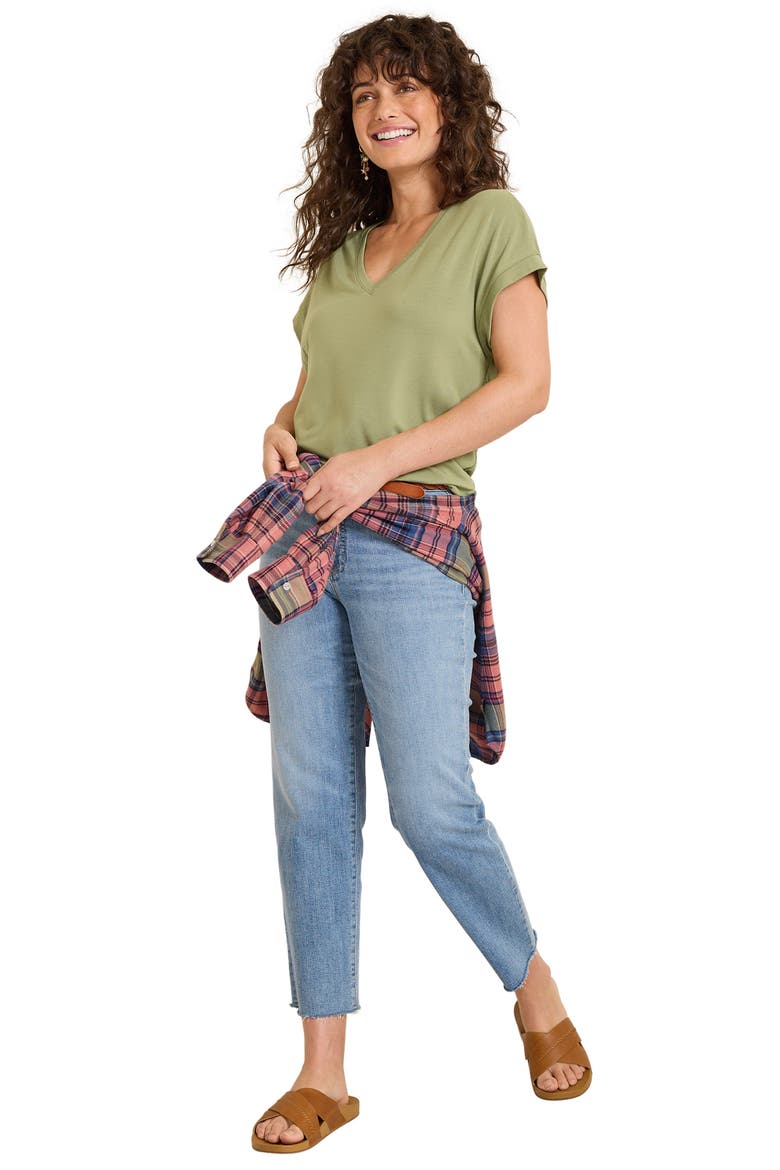 Kauai V-Neck T-Shirt, Alternate, color, DUSTY THYME