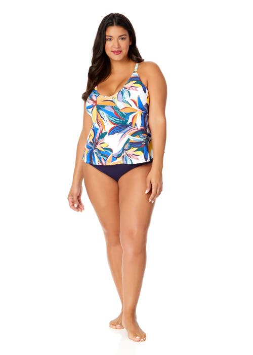 Shop Anne Cole Plus Plus Riviera Floral Easy Triangle Tankini Swim Top