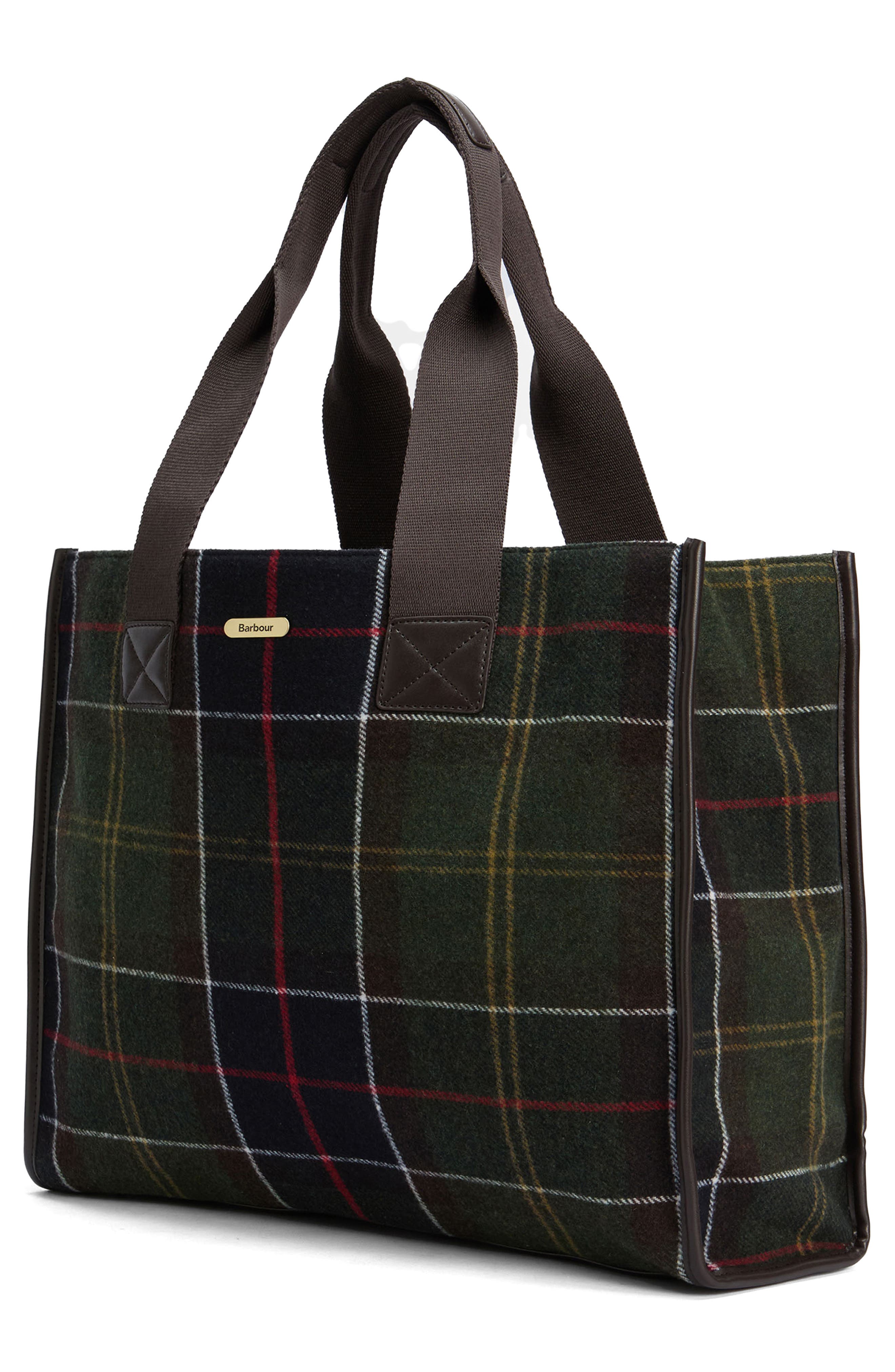 Barbour Turnberry Tartan Plaid Tote, Alternate, color, 