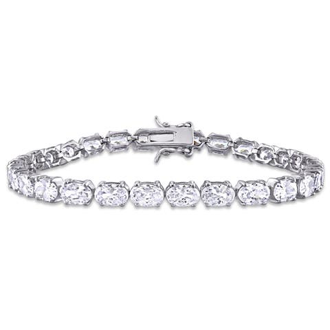 Cubic Zirconia Oval Tennis Bracelet