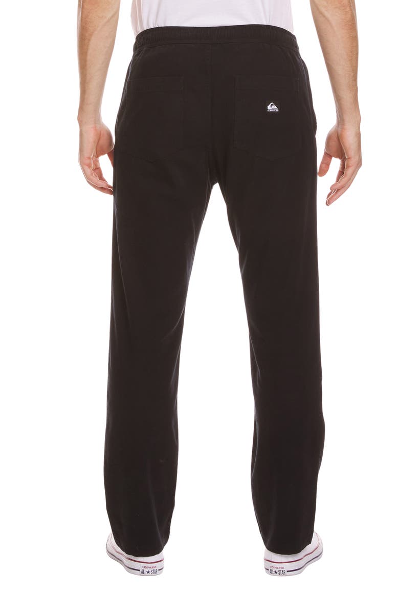 Quiksilver DNA Beach Stretch Cotton Pants, Alternate, color, Black