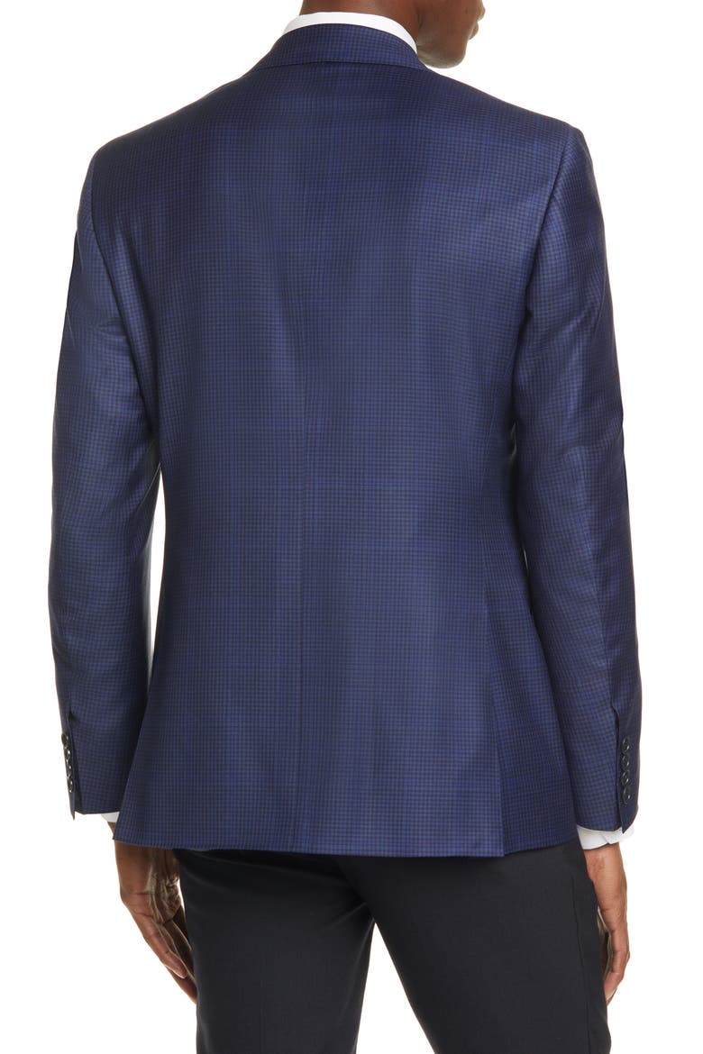 Classic Fit Check Wool Sport Coat, Alternate, color, BLUE