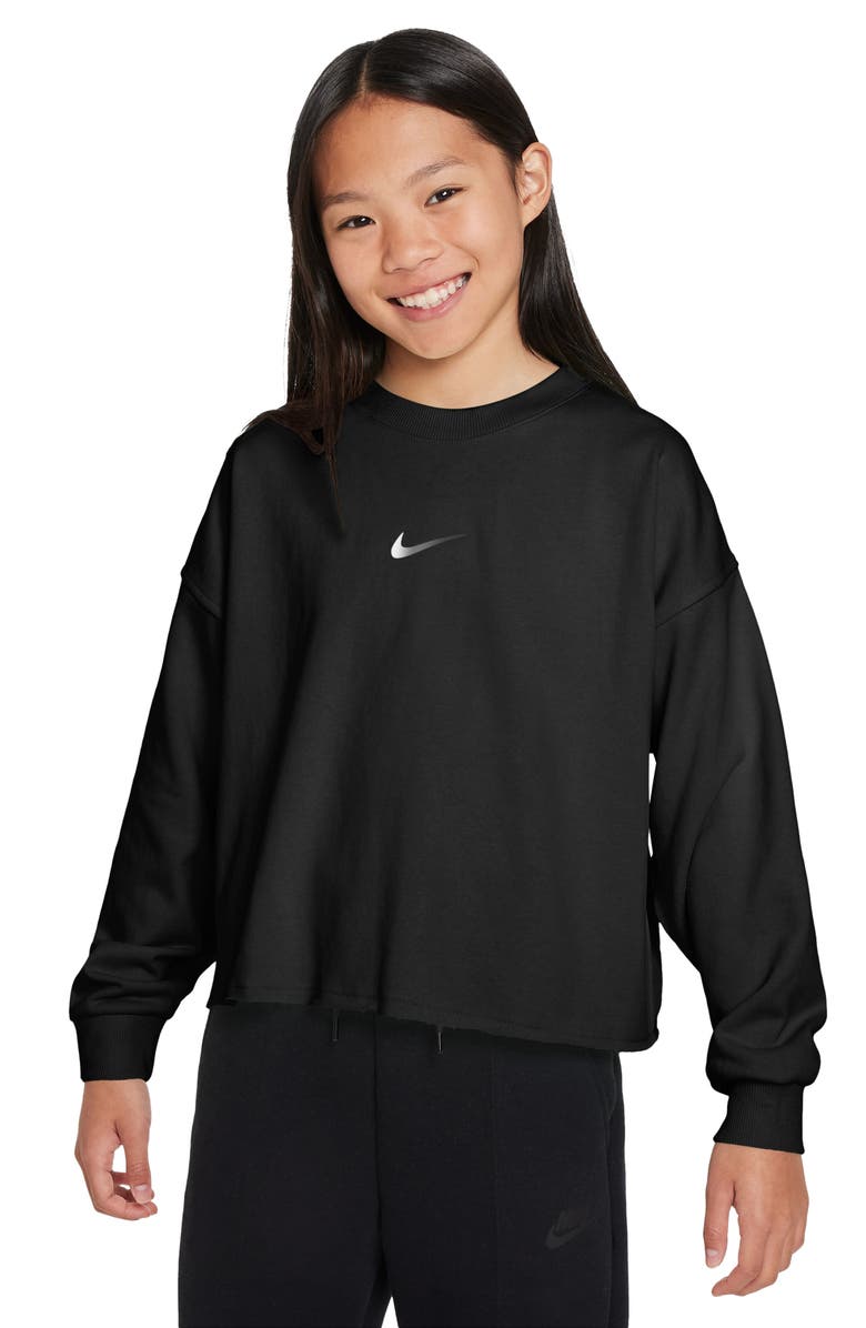 Nike Kids' Dri-FIT Crewneck Sweatshirt, Main, color, 