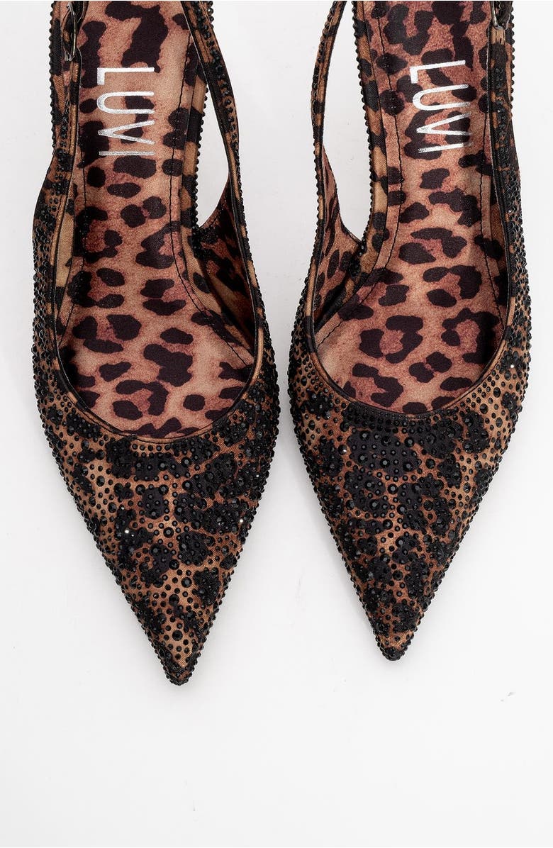 Prologue Shoes Roya Pointed Toe Stiletto Pump, Alternate, color, Leopard