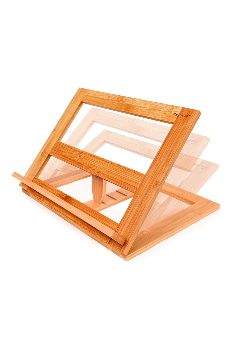 Bamboo Tablet/Cookbook Holder, Alternate, color, NATURAL
