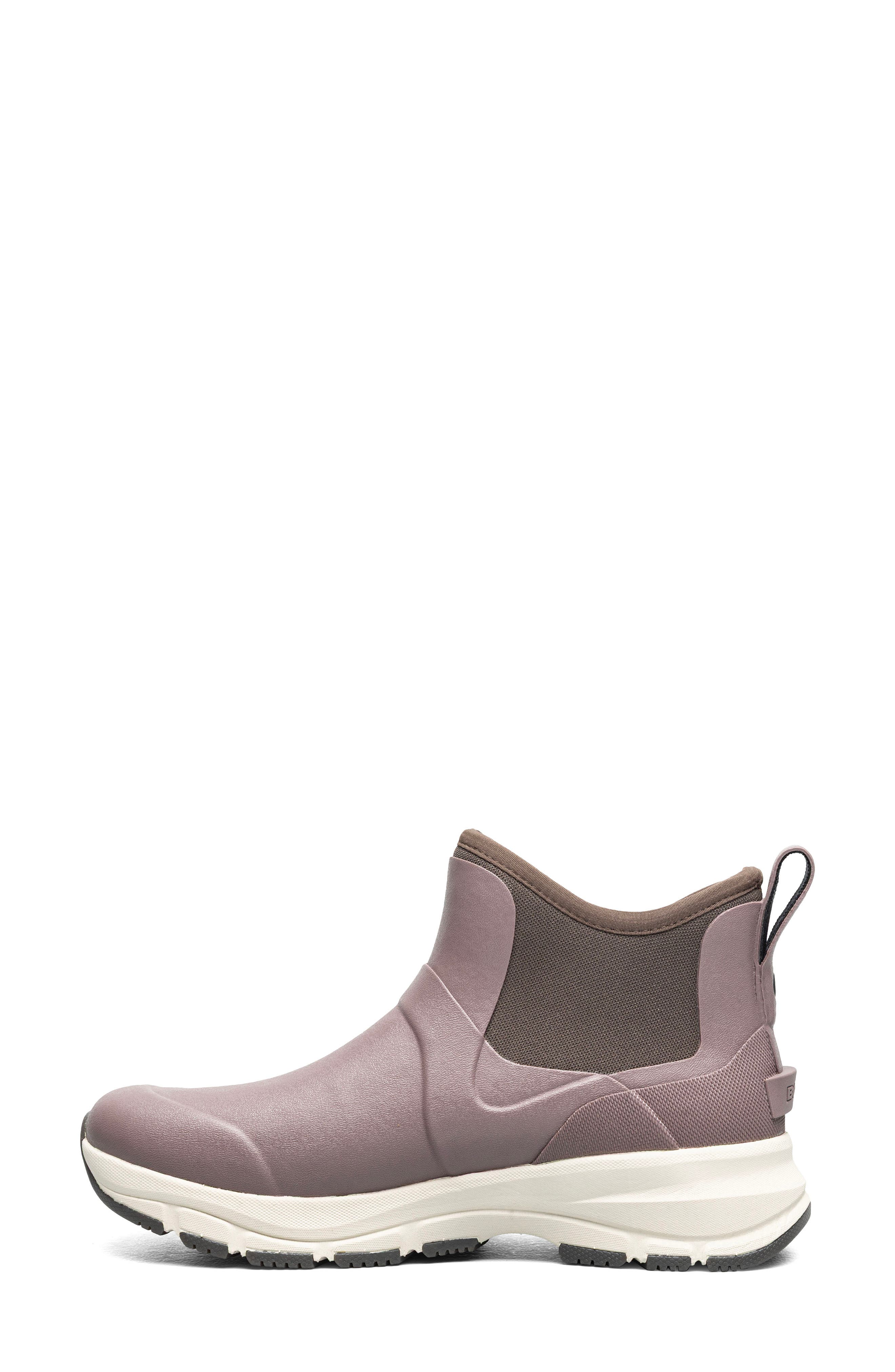 Spruce Waterproof Mid Chelsea Boot, Alternate, color, RAISIN