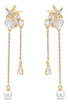 EYE CANDY LOS ANGELES Malani Shell Dangle Drop Earrings
