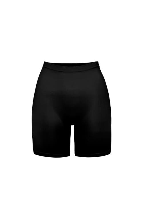 Noodyskin Body Smooth Seamless Forming Mid Shorts In Black