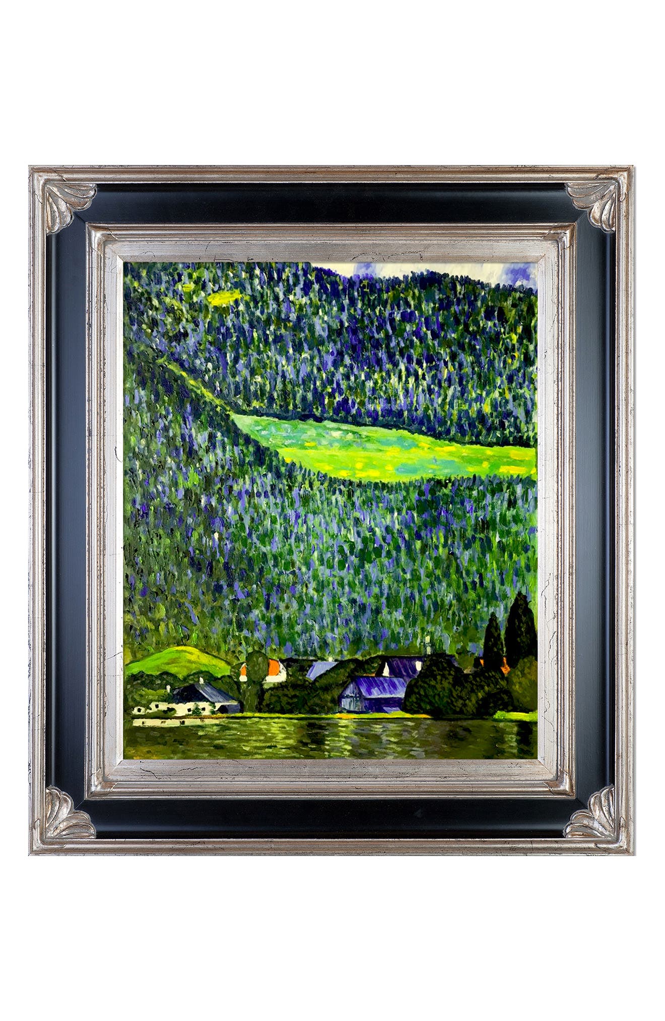 OVERSTOCK ART 'Unterach On Lake Atter, 1915' by Gustav Klimt Framed Oil ...