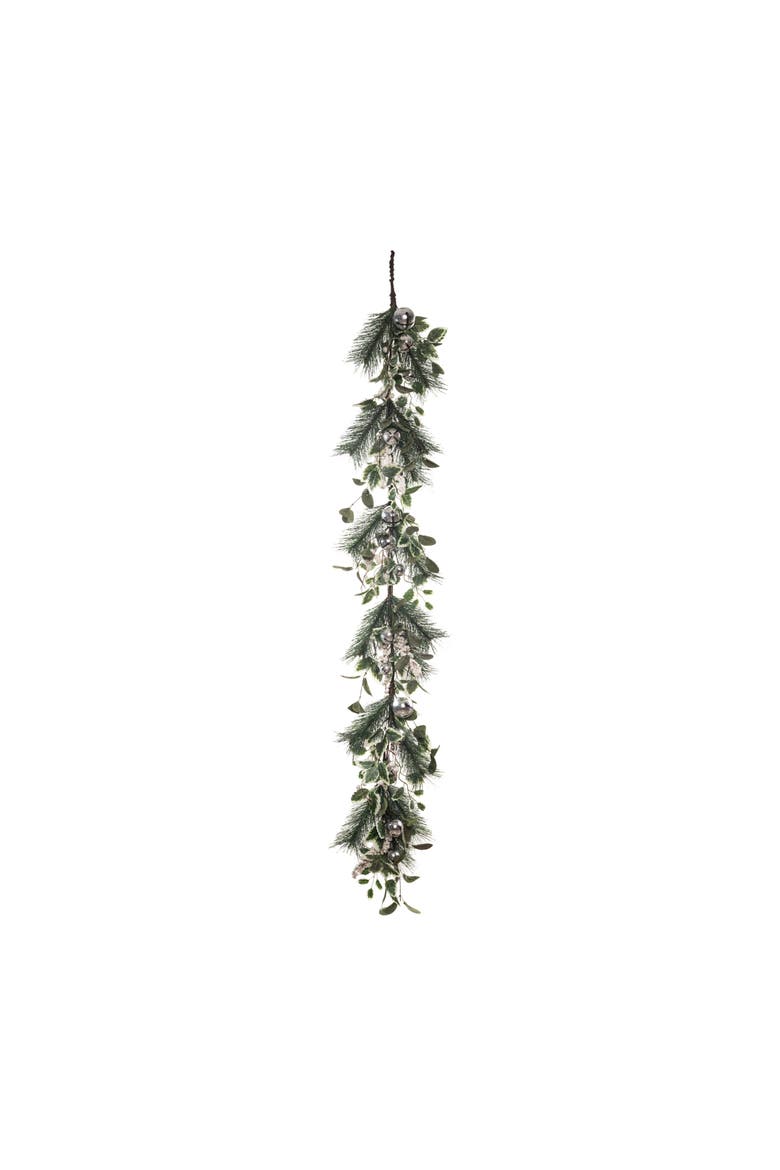 60 in Multicolor Christmas Bells Garland Festive Nylon Holiday Decor for Banners and Garlands, Main, color, Multicolored