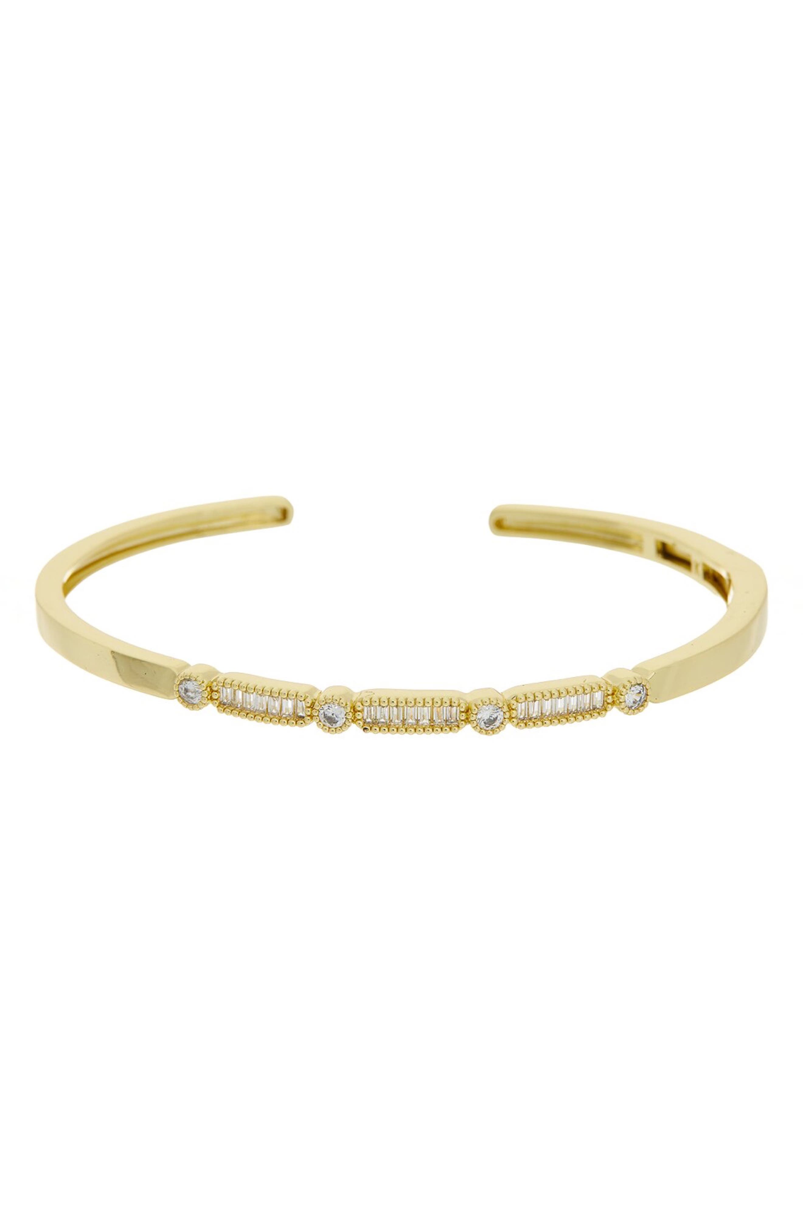 Cubic Zirconia Cuff Bracelet
