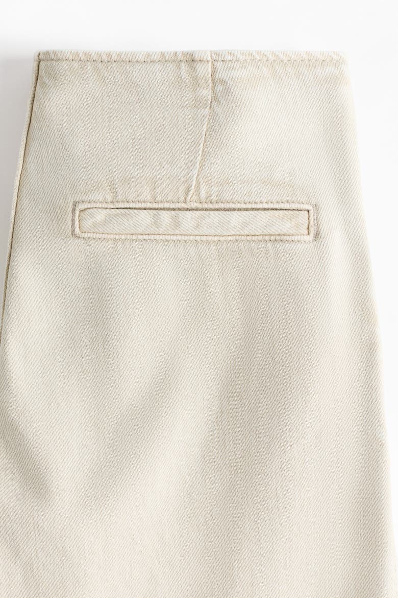 Wide Twill Trousers, Alternate, color, Light beige