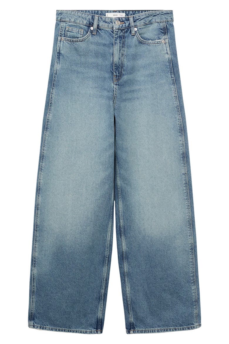 High Waist Barrel Jeans, Alternate, color, MEDIUM BLUE