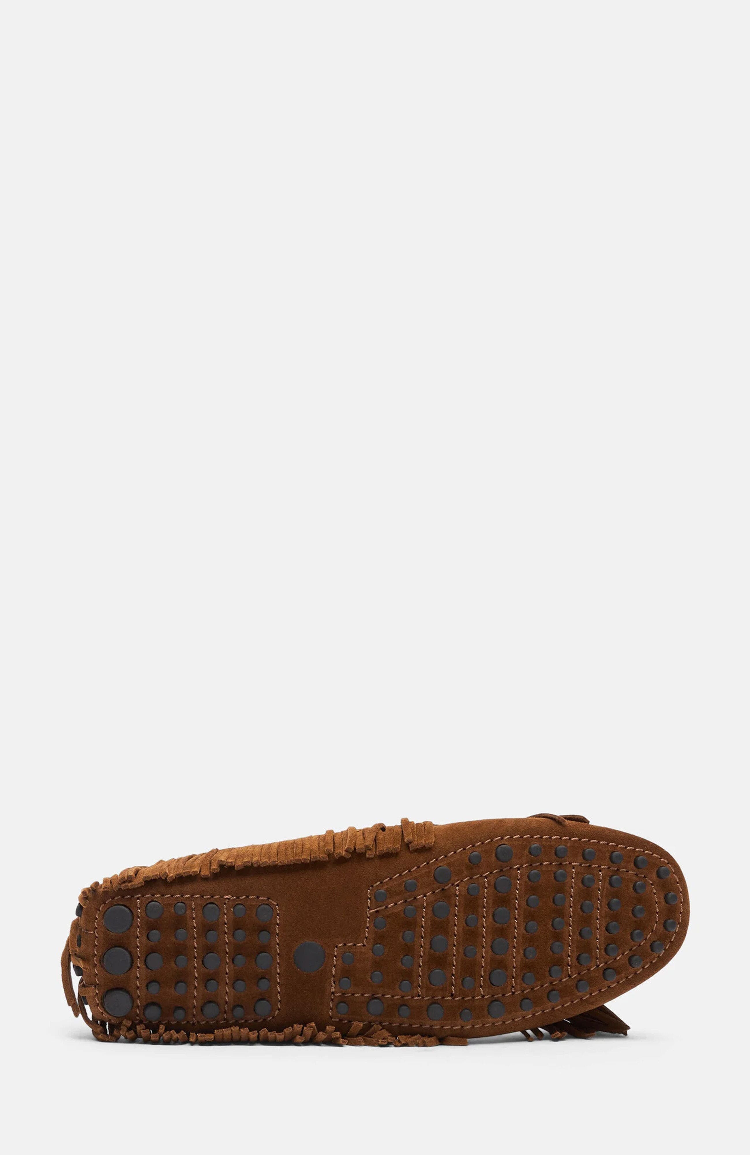 Maya Driving Shoes, Alternate, color, Brown - Suede