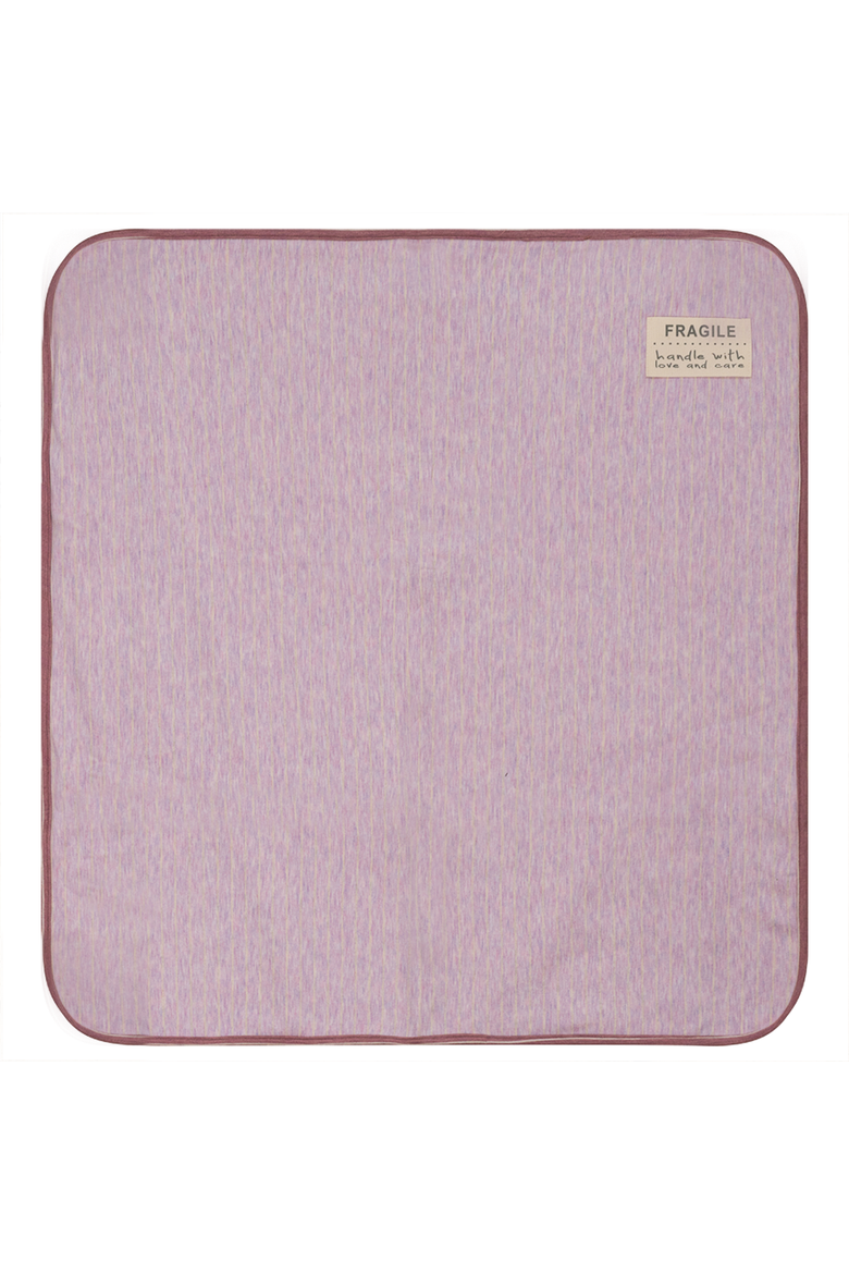 Stripe Stretch Knit Blanket, Main, color, Mauve