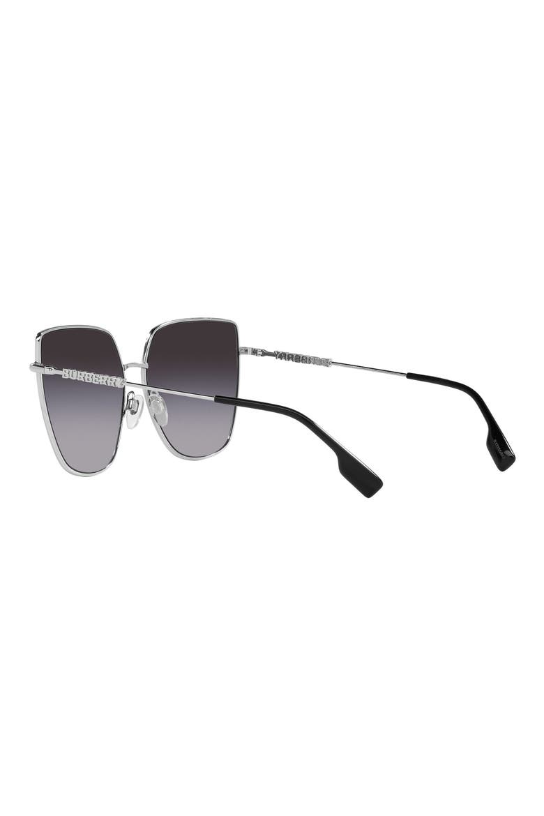 Alexis 61mm Gradient Irregular Sunglasses, Alternate, color, GREY FLASH