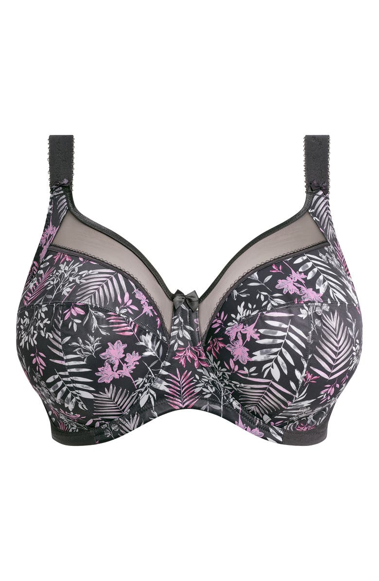 Goddess Kayla Full Figure Underwire Bra, Alternate, color, Charcoal