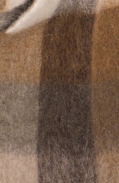 Acne Studios Vally Plaid Alpaca, Wool & Mohair Blend Scarf
