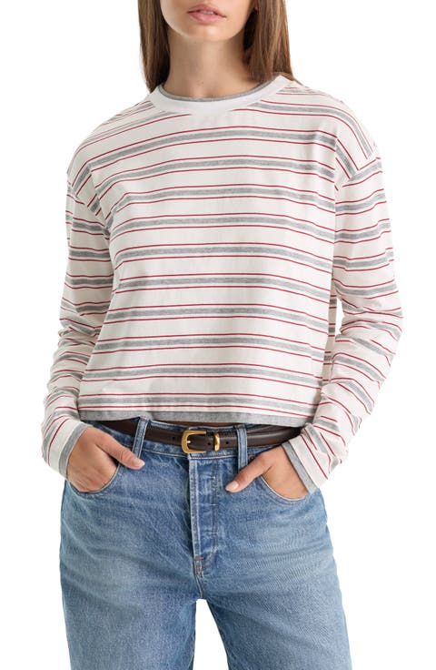 Long Sleeve Layered Striped T-Shirt